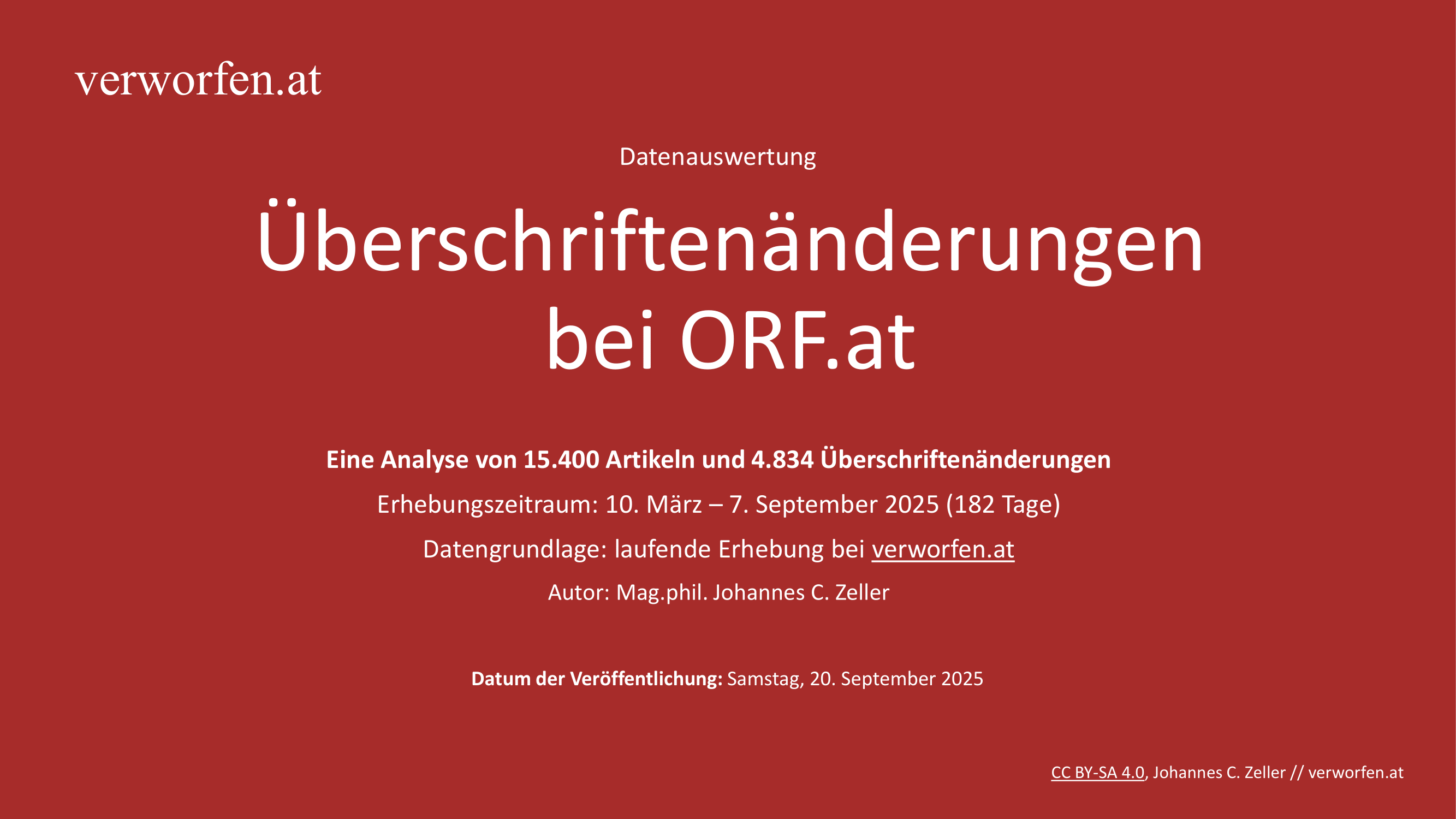 Datenauswertung Slide 1