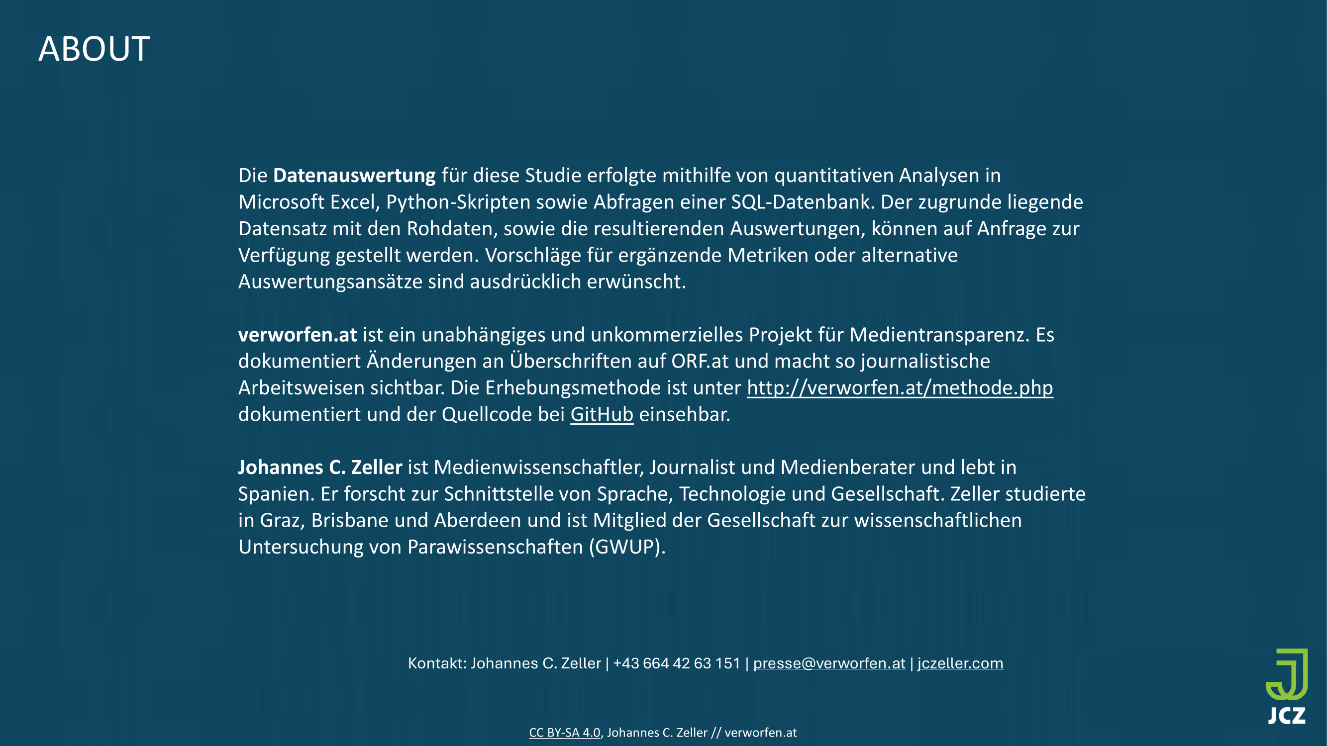 Datenauswertung Slide 8